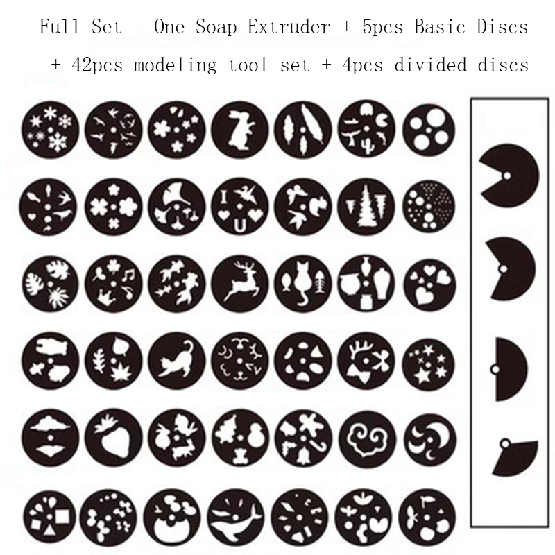 Soap Making Kit For Kids - クリエイティブな実用的な石鹸押出機、手作り、DIY石鹸作り、装飾用品、モデリングツールセット、月、星など