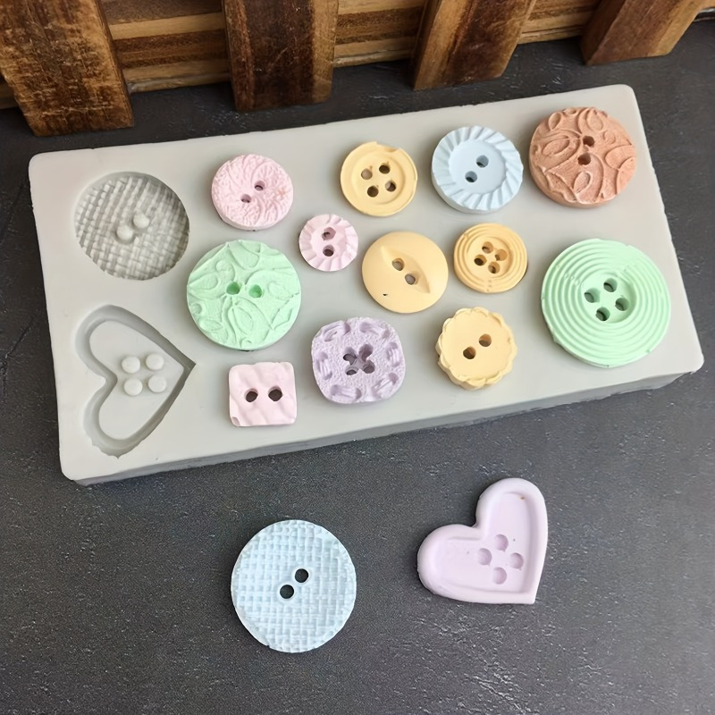 Soap Making Designs - ボタン型シリコンモールド シリコンモールド 石鹸やキャンドルの装飾ツール用