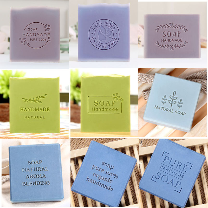Soap Stamp Custom - パーソナライズされたアクリルロゴ,透明石鹸スタンプ,DIYスクラップブッキング用シール,封筒,石鹸用品