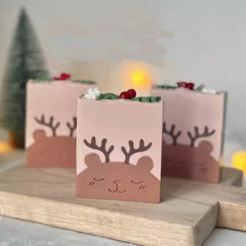 Soap Making Kit For Kids - DIY手作り石鹸スクレーパー、クリスマスベア、カエル、アニマルデザインシェイパー、石鹸ツール、さまざまなデザイン、スクレーパー、カスタマイズパターン