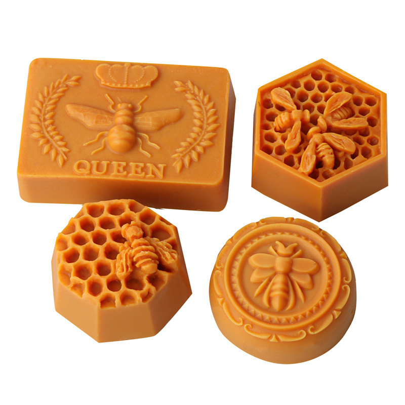 Soap Making Ideas - 3D フライングビーハニカムキャンドルモールドシリコーン手芸 DIY 幾何学柱六角蜂の巣石鹸金型キャンドル作り用