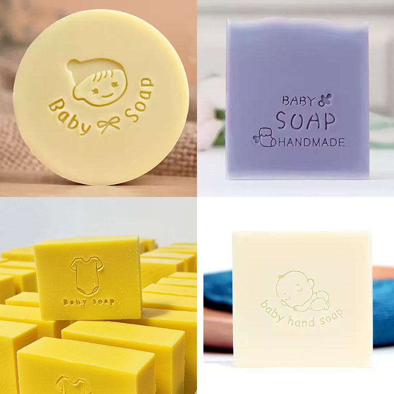 Soap Stamp Custom - アクリル石鹸スタンプシール、カスタムサポート、手作り石鹸製造用品キット、ツール、カスタムサポート40x40mm