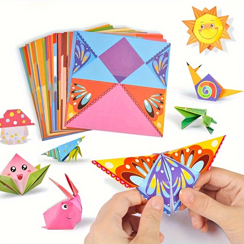 Soap Making Kit For Kids - 54枚の折り紙楽しいセット1セット、説明書付き、DIYアート手工芸プロジェクト、初心者向け手工芸トレーニング
