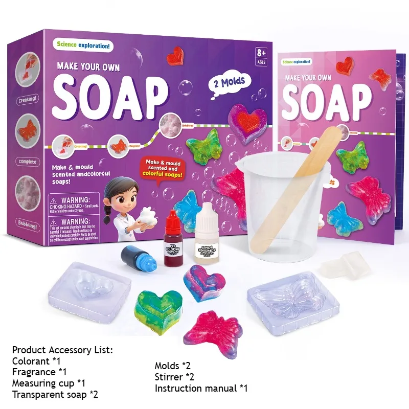DIY石鹸作りバスボールスライムカラーミキシング科学実験キッ - Soap Making Kit For Kids のレビューと価格