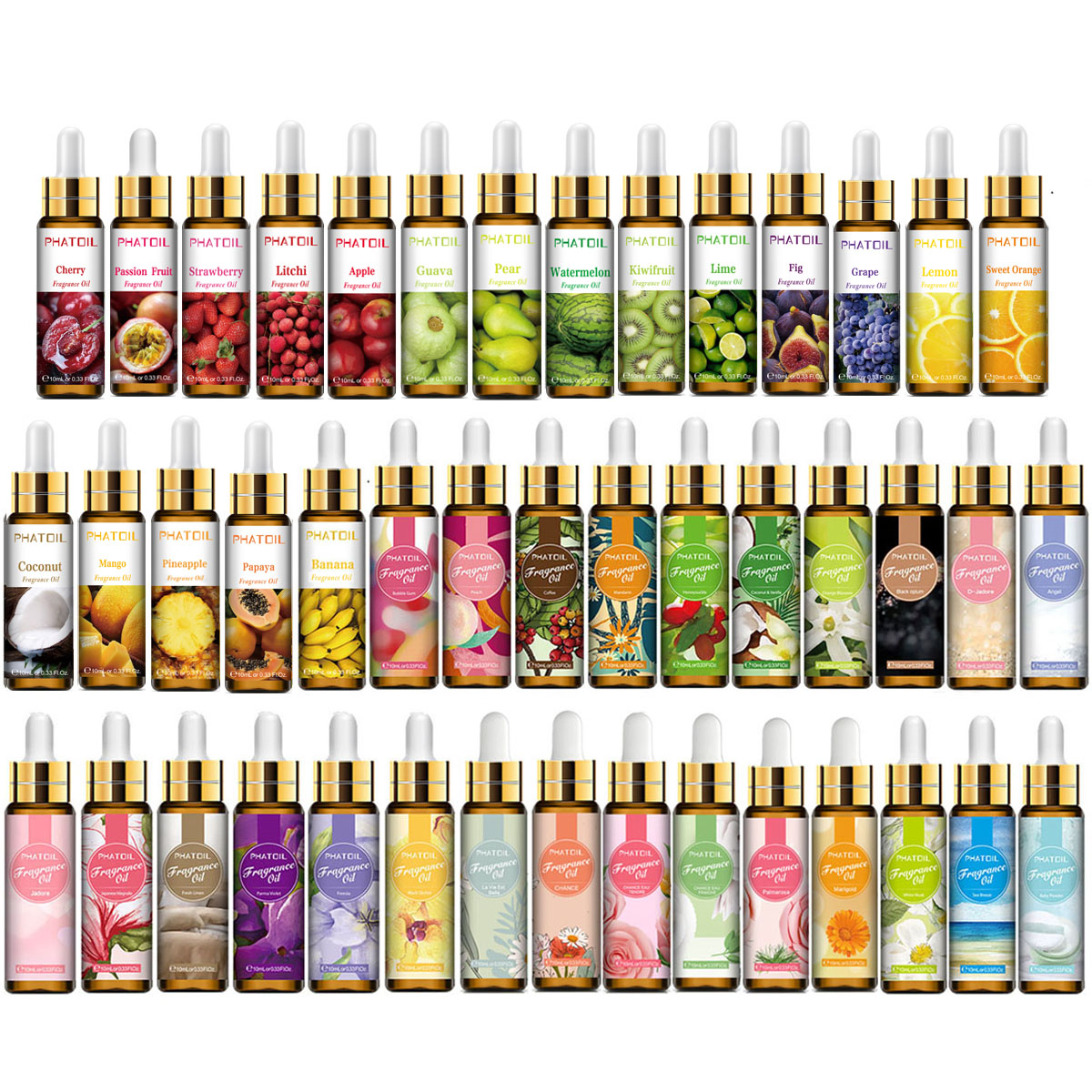 10 ミリリットルピュアフルーツフラワーアロマフレグランスオ - Soap Making Natural Ingredients のレビューと価格