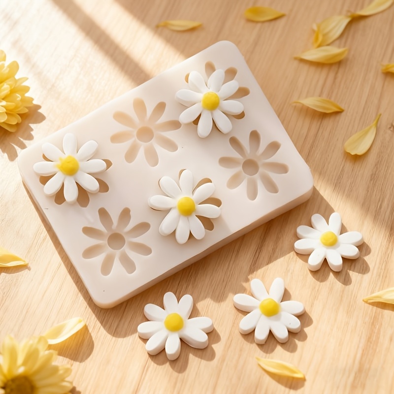 1pc 3D デイジーひまわりシリコンモールド石鹸キャンドル - Soap Making Designs のレビューと価格