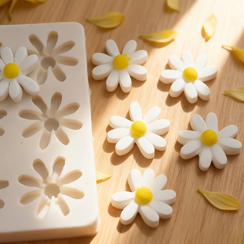 1pc 3D デイジーひまわりシリコンモールド石鹸キャンドル - Soap Making Designs のレビューと価格