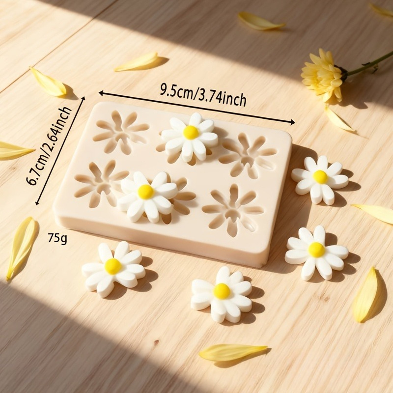 1pc 3D デイジーひまわりシリコンモールド石鹸キャンドル - Soap Making Designs のレビューと価格