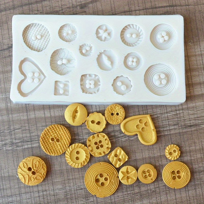 ボタン型シリコンモールド シリコンモールド 石鹸やキャンドル - Soap Making Designs のレビューと価格