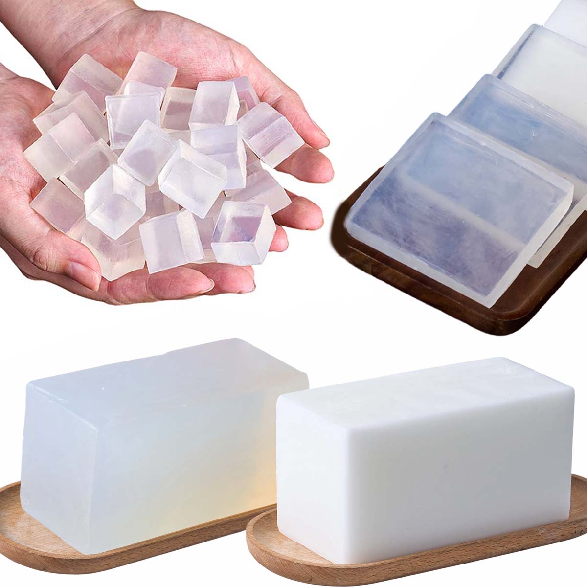 1000g グリセリン石鹸ベース DIY 手作り石鹸ベース  - Soap Making Glycerin Base のレビューと価格