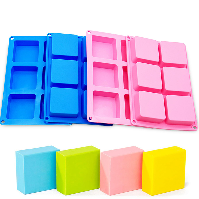正方形のシリコン石鹸型,チョコレート,カップケーキ,コーンブ - Soap Making Designs のレビューと価格