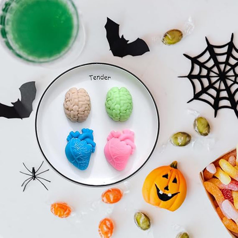 人間の脳と心臓のシリコンモールド、石鹸作り用品、ハロウィン3 - Soap Making Ideas のレビューと価格