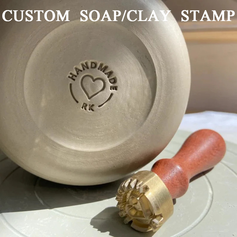 陶器用カスタムクレイスタンプ、パーソナライズされた石鹸スタン - Soap Stamp Custom のレビューと価格