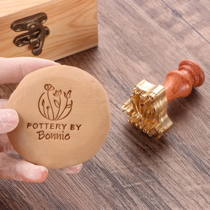 カスタム陶器スタンプと木製ハンドル、ハロウィン用パーソナライ - Soap Stamp Custom のレビューと価格