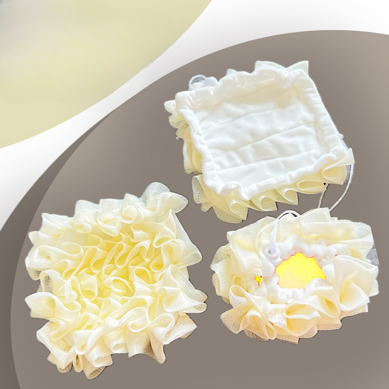1個入りソフトルーファスポンジバスボール - 2in-1ソー - Soap Making Supplies Wholesale のレビューと価格
