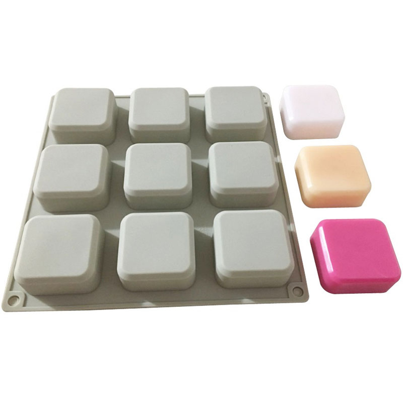 1個シリコーン石鹸金型9空洞正方形ソープモールドdiy手作り - Soap Making Things のレビューと価格