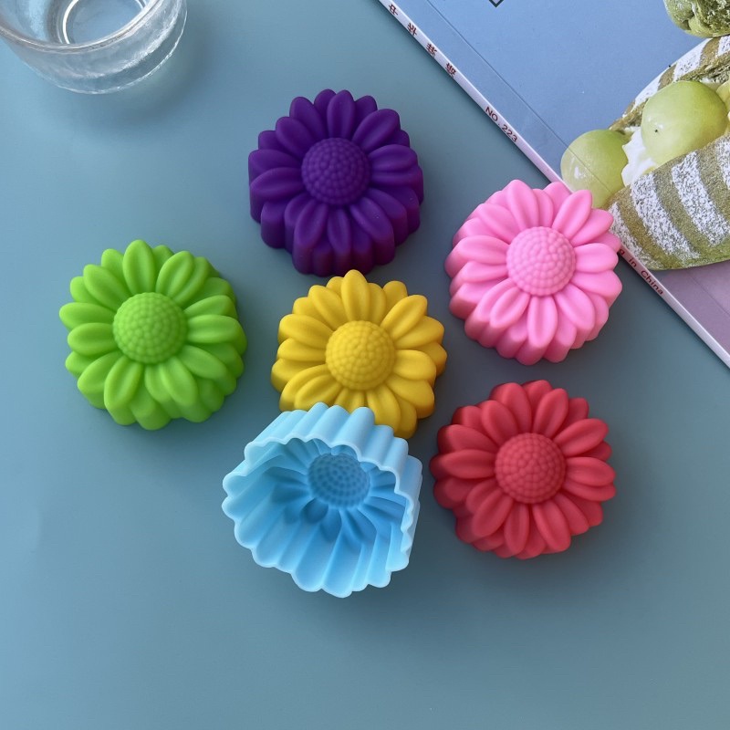 6個セット ノンスティック 花柄 シリコンモールド チョコレ - Soap Making Designs のレビューと価格