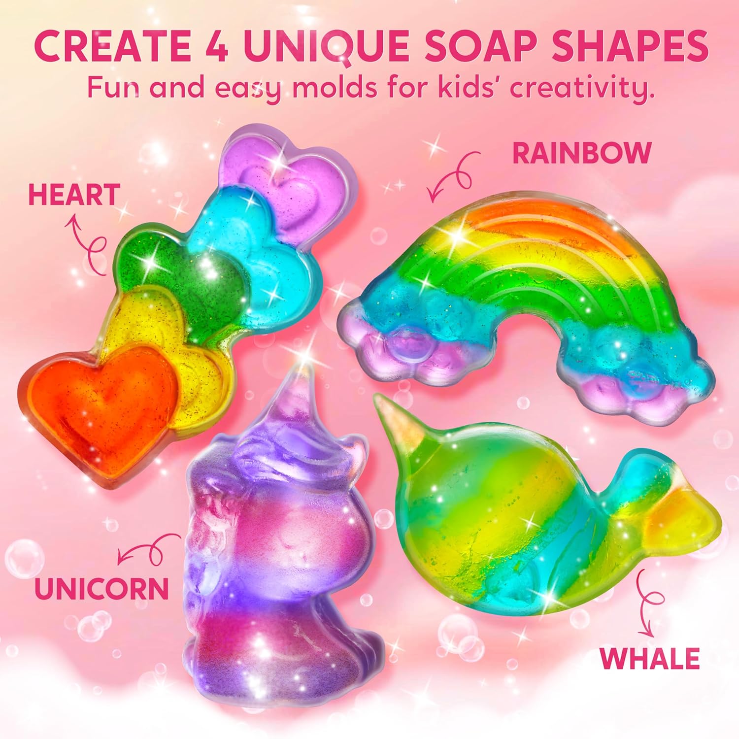 JOYFY ユニコーン石鹸作りキット 女の子向け工作 DIY - Soap Making Kit For Kids のレビューと価格