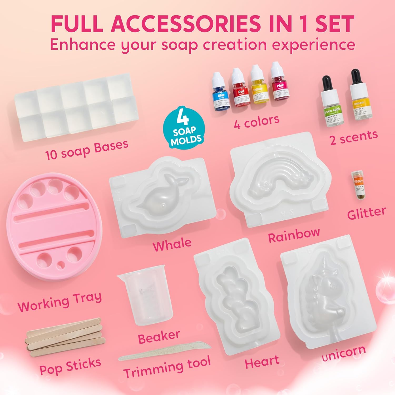 JOYFY ユニコーン石鹸作りキット 女の子向け工作 DIY - Soap Making Kit For Kids のレビューと価格