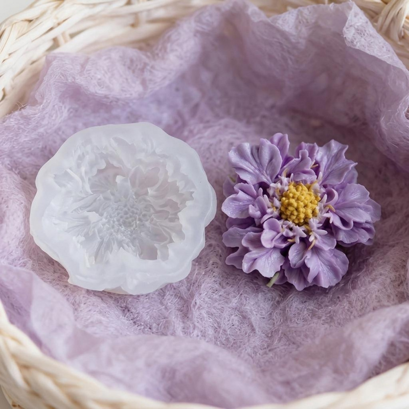 1つの夢のような青い鉢植えの花のシリコンモールド、DIYアー - Soap Making Designs のレビューと価格