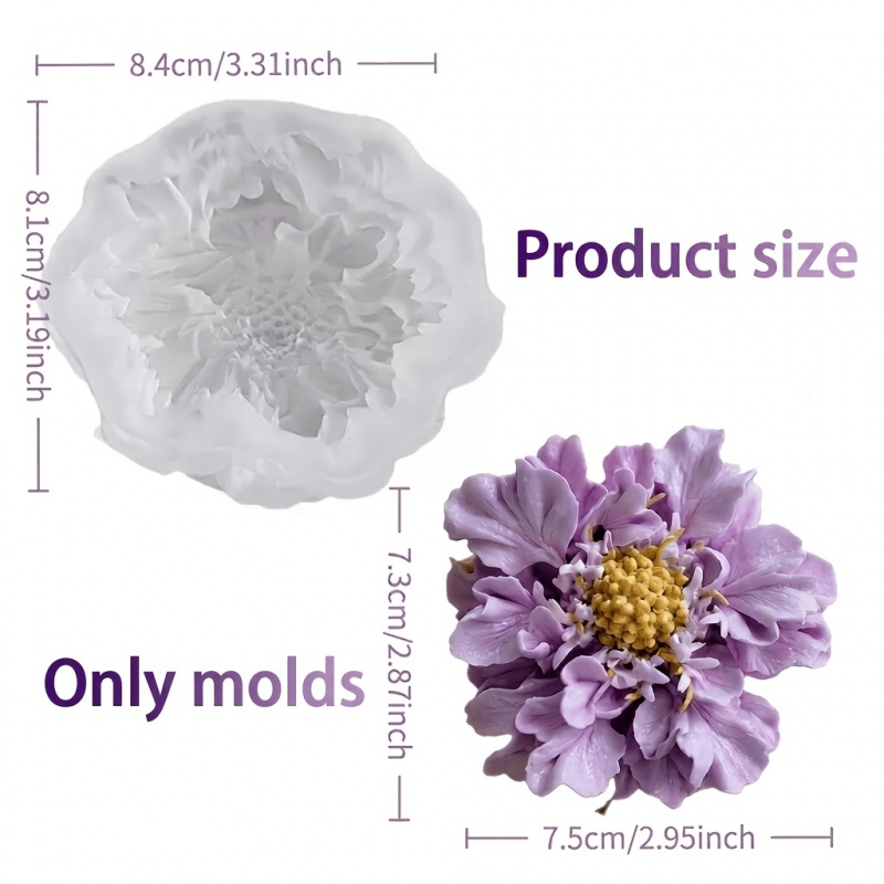 1つの夢のような青い鉢植えの花のシリコンモールド、DIYアー - Soap Making Designs のレビューと価格