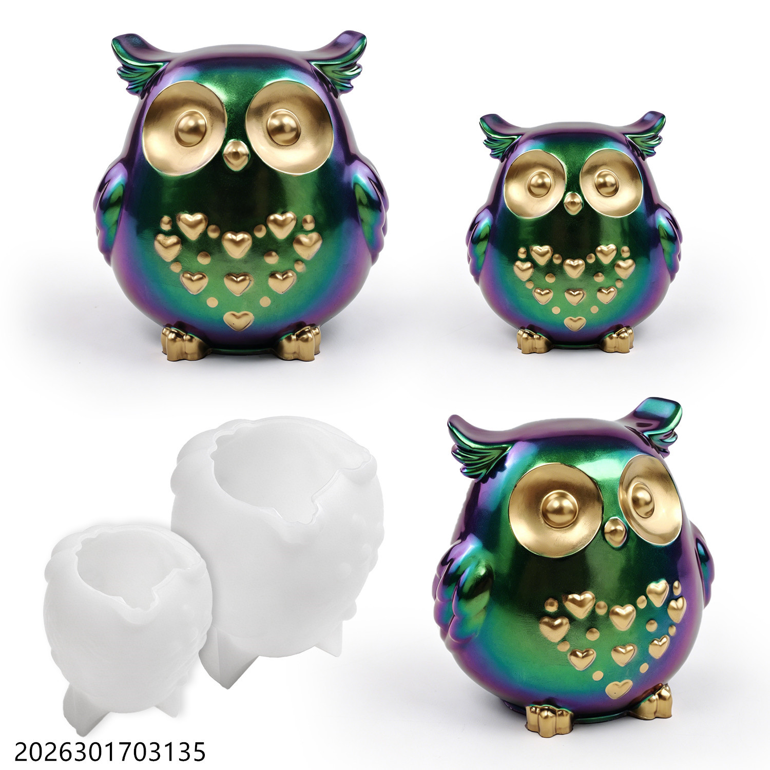 フクロウシリコンモールド 3D鳥型セット DIYエポキシ樹脂 - Soap Making Ideas のレビューと価格