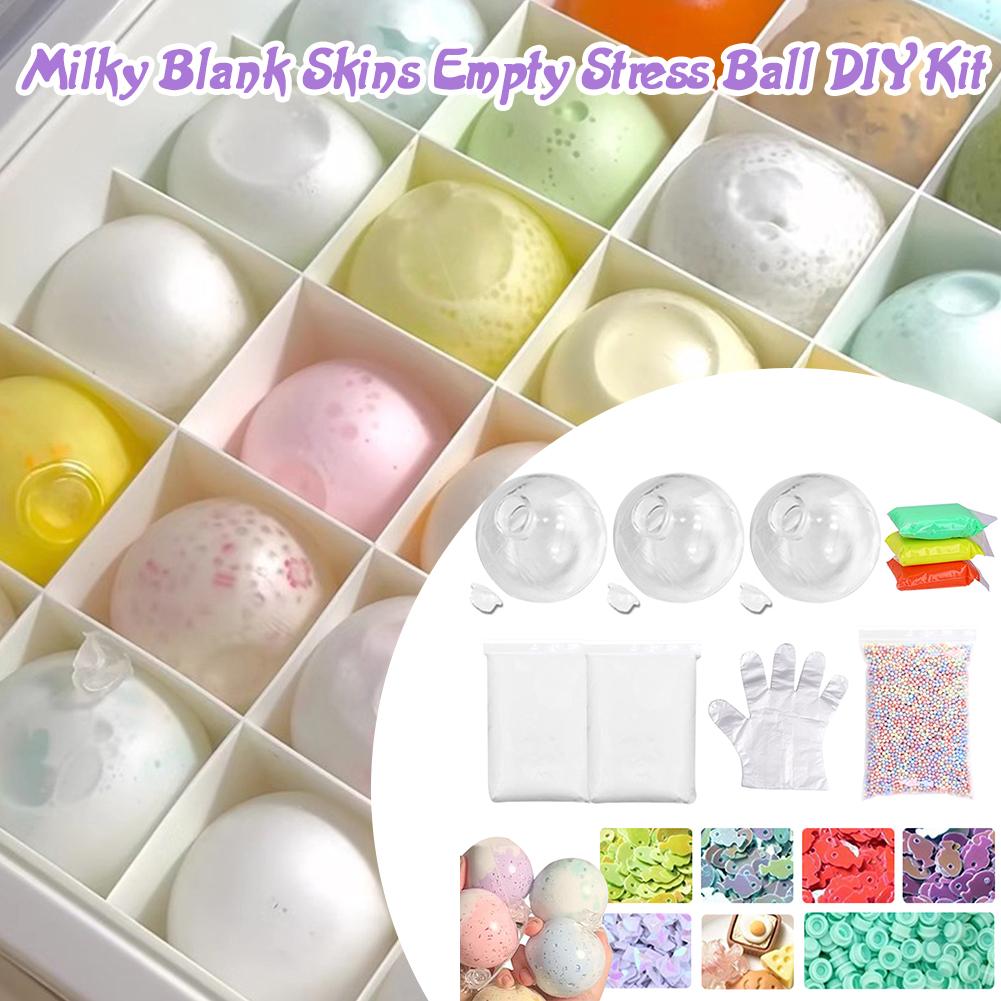 真空スクイーズボール ストレス解消DIYキット 無地ボールス - Soap Making Kit For Kids のレビューと価格