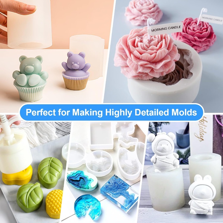 シリコンモールド作成キット、38.8オンス 15A弾性液体シ - Soap Making Ideas のレビューと価格