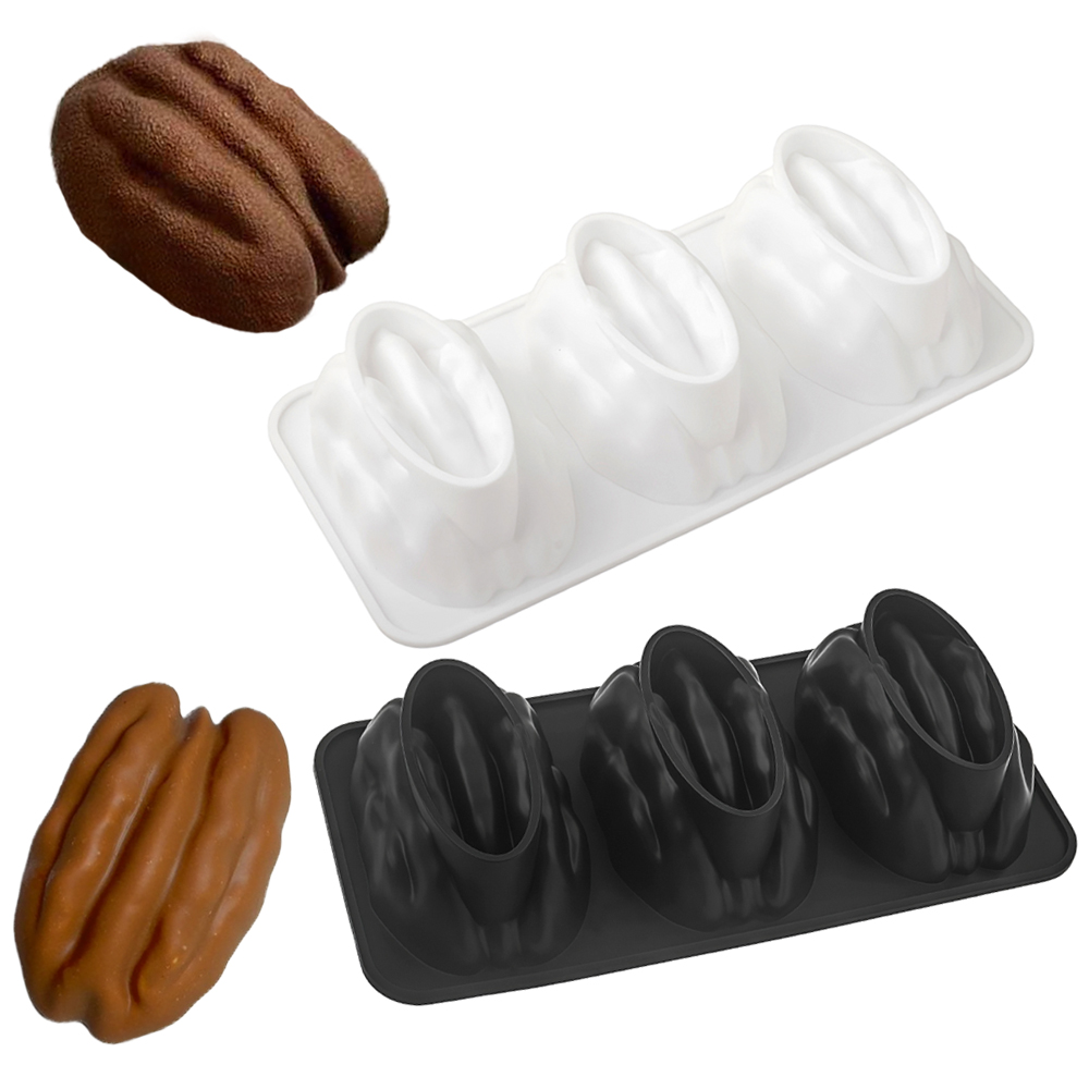 1/3/4/6/12セル ペカンデザイン シリコンケーキ型  - Soap Making Designs のレビューと価格